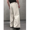 image:imageGORGLITTER Mens Baggy Wide Leg Dress Pants Pleated Work Suit Pants High Waisted Slacks Business Casual TrousersBeige