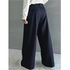 image:imageGORGLITTER Mens Baggy Wide Leg Dress Pants Pleated Work Suit Pants High Waisted Slacks Business Casual TrousersBlue