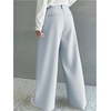 image:imageGORGLITTER Mens Baggy Wide Leg Dress Pants Pleated Work Suit Pants High Waisted Slacks Business Casual TrousersLight Grey