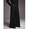 image:imageGORGLITTER Mens Baggy Wide Leg Dress Pants Pleated Work Suit Pants High Waisted Slacks Business Casual TrousersSolid Black