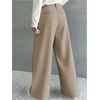 image:imageGORGLITTER Mens Baggy Wide Leg Dress Pants Pleated Work Suit Pants High Waisted Slacks Business Casual TrousersSolid Khaki