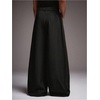 image:imageGORGLITTER Mens Pin Stripe Baggy Dress Pants Wide Leg Business Casual Work Pleated Slacks TrousersSolid Black