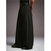 image:imageGORGLITTER Mens Pin Stripe Baggy Dress Pants Wide Leg Business Casual Work Pleated Slacks TrousersSolid Black