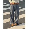 image:imageGORGLITTER Womens Camo Baggy Pants Oversized Wide Leg High Waisted Drawstring Streetwear Camouflage Track Sweat PantsDark Grey