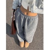 image:imageGORGLITTER Womens Camo Baggy Pants Oversized Wide Leg High Waisted Drawstring Streetwear Camouflage Track Sweat PantsDark Grey