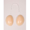 image:imageGORGLITTER Womens Invisible Adhesive Strapless Sticky Bra Push Up No Show Bras with Clear Halter Neck StrapNude