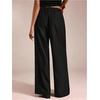 image:imageGORGLITTER Womens Low Rise Dress Pants Going Out Formal Outfits Wide Leg Work Slacks Pants Business Casual TrousersBlack