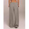image:imageGORGLITTER Womens Low Rise Dress Pants Going Out Formal Outfits Wide Leg Work Slacks Pants Business Casual TrousersKhaki