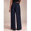 image:imageGORGLITTER Womens Low Rise Dress Pants Going Out Formal Outfits Wide Leg Work Slacks Pants Business Casual TrousersMedium Blue