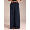 image:imageGORGLITTER Womens Low Rise Dress Pants Going Out Formal Outfits Wide Leg Work Slacks Pants Business Casual TrousersMedium Blue