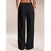 image:imageGORGLITTER Womens Low Rise Dress Pants Going Out Formal Outfits Wide Leg Work Slacks Pants Business Casual TrousersSolid Black