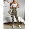image:imageGORGLITTER Womens Neon 80s Leggings Rave High Waisted Y2K Festival Skinny PantsCamo Print