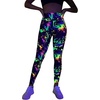 image:imageGORGLITTER Womens Neon 80s Leggings Rave High Waisted Y2K Festival Skinny PantsMulticolor