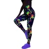 image:imageGORGLITTER Womens Neon 80s Leggings Rave High Waisted Y2K Festival Skinny PantsMulticolor