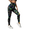 image:imageGORGLITTER Womens Neon 80s Leggings Rave High Waisted Y2K Festival Skinny PantsMulticolor