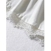 image:imageGORGLITTER Womens Pleated Lace Belted Dress Shorts Wide Leg Tailored Formal Dressy Work Shorts with PocketsWhite