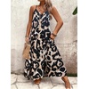 image:imageGORGLITTER Womens Plus Size Summer Dress Boho Beach Sundress Bump Friendly Tropical Sleeveless Maxi Long Cruise DressBlack Leopard