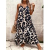image:imageGORGLITTER Womens Plus Size Summer Dress Boho Beach Sundress Bump Friendly Tropical Sleeveless Maxi Long Cruise DressBlack Leopard