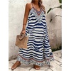 image:imageGORGLITTER Womens Plus Size Summer Dress Boho Beach Sundress Bump Friendly Tropical Sleeveless Maxi Long Cruise DressBlue Leopard