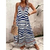 image:imageGORGLITTER Womens Plus Size Summer Dress Boho Beach Sundress Bump Friendly Tropical Sleeveless Maxi Long Cruise DressBlue Leopard