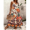 image:imageGORGLITTER Womens Plus Size Summer Dress Boho Beach Sundress Bump Friendly Tropical Sleeveless Maxi Long Cruise DressMulticolor