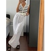 image:imageGORGLITTER Womens Striped Button Up Cropped Sweater Vest Sleeveless V Neck Boho Knitted Tank TopsBlack and White