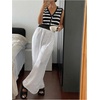 image:imageGORGLITTER Womens Striped Button Up Cropped Sweater Vest Sleeveless V Neck Boho Knitted Tank TopsWhite and Black