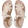 image:imageGORGLITTER Womens Flower Thongs Sandals With Ankle Strap Open Toe Trendy 2026 Summer Comfortable Wedding Beach SandalsSolid Apricot