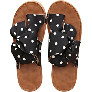 image:imageGORGLITTER Womens Rainbow Dressy Flat Sandals Trendy 2026 Vacation Beach Open Toe Thong Sandals Summer SlidesBlack and White