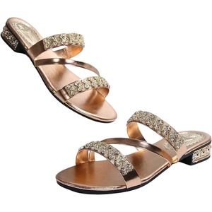 image:imageGORGLITTER Womens Sparkly Strappy Summer Sandals 2026 Dressy Rhinestone Wedding Shoes Cute Trendy Vacation Gold SandalsRose Gold