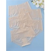 image:imageGORGLITTER Womens 5 Pack Seamless Transparent Underwear No Show Thongs See Through Invisible PantiesApricot