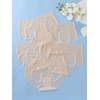 image:imageGORGLITTER Womens 5 Pack Seamless Transparent Underwear No Show Thongs See Through Invisible PantiesApricot