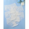 image:imageGORGLITTER Womens 5 Pack Seamless Transparent Underwear No Show Thongs See Through Invisible PantiesWhite