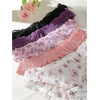 image:imageGORGLITTER Womens 5pack Cute Panties Floral Print Low Rise Frilly Panties Coquette Underwear SetBlack White Pink Purple