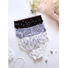 image:imageGORGLITTER Womens 5pack Cute Panties Floral Print Low Rise Frilly Panties Coquette Underwear SetBlack White Purple