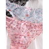 image:imageGORGLITTER Womens 5pack Cute Panties Floral Print Low Rise Frilly Panties Coquette Underwear SetMulticolor Floral