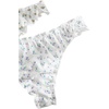 image:imageGORGLITTER Womens 5pack Cute Panties Floral Print Low Rise Frilly Panties Coquette Underwear SetWhite Multi
