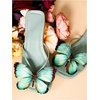 image:imageGORGLITTER Womens Bow Cheetah Summer Flat Sandals Leopard Dressy Open Toe Trendy Slide Sandals 2026Green