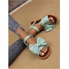 image:imageGORGLITTER Womens Bow Summer Dress Sandals 2026 Slingback Flats Dressy Vacation Slip On Slides ShoesMint Green