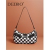 image:imageGORGLITTER Womens Y2k Shoulder Bag Buckle Western Vintage Hobo Pu Leather Handbags with Coin PurseBlack and White