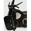 image:imageGORGLITTER Womens Y2k Shoulder Bag Buckle Western Vintage Hobo Pu Leather Handbags with Coin PurseSolid Black