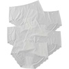 image:imageGORGLITTER Womens 5 Pack Seamless Transparent Underwear No Show Thongs See Through Invisible PantiesWhite