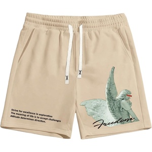 image:imageGORGLITTER Mens Graphic Shorts Y2K Designer Baggy Cool Rave Drawstring Waist Vintage Track Gym Running Workout ShortsGraphic Khaki