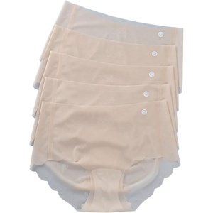 image:imageGORGLITTER Womens 5 Pack Seamless Transparent Underwear No Show Thongs See Through Invisible PantiesApricot
