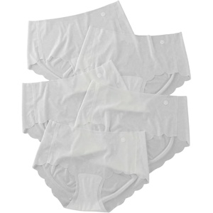 image:imageGORGLITTER Womens 5 Pack Seamless Transparent Underwear No Show Thongs See Through Invisible PantiesWhite