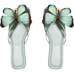 image:imageGORGLITTER Womens Bow Cheetah Summer Flat Sandals Leopard Dressy Open Toe Trendy Slide Sandals 2026Green