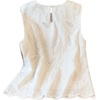 image:imageGORGLITTER Womens Eyelet Tops Cute Floral Embroidered Babydoll Tops Sleeveless Flowy Tank Top Summer Vacation BlousesWhite