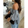 image:imageGORGLITTER Womens Polka Dots Off The Shoulder Tops 34 Puff Sleeve Cute Blouses Summer Going Out Outfits 2026Blue