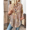 image:imageGORGLITTER Womens Sheer Button Down Shirts Long Sleeve Work Office Business Fashion 2026 Dressy Blouse TopsPink
