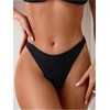 image:imageGORGLITTER Womens Cheeky Thong Bikini High Cut Bathing Suit Bottoms Low Rise Swimsuit BottomsBlack